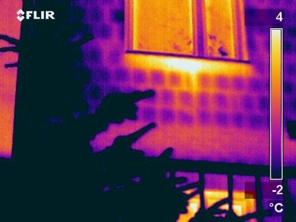 Termowizja - straty przy oknie